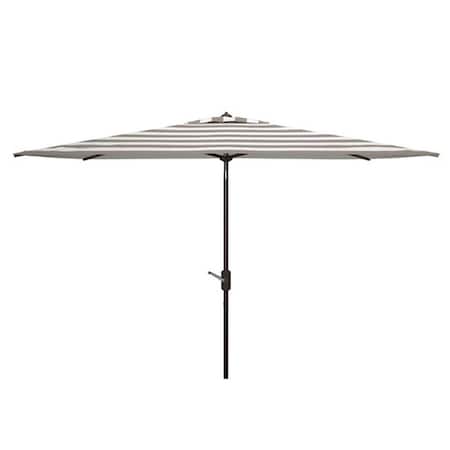 Safavieh 6.5 x 10 in. Iris Rectangle Umbrella Grey & White PAT8304D